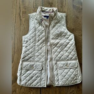 Tommy Hilfiger Tan Puffer Vest Size Medium